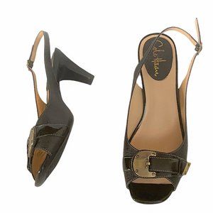 Cole Haan Open Toe Ankle Strap Leather  Sandals